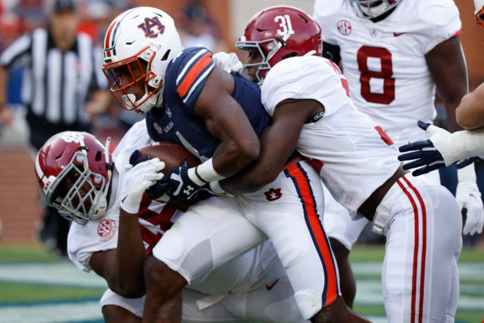 Phidarian Mathis and Will Anderson Jr. at Auburn
